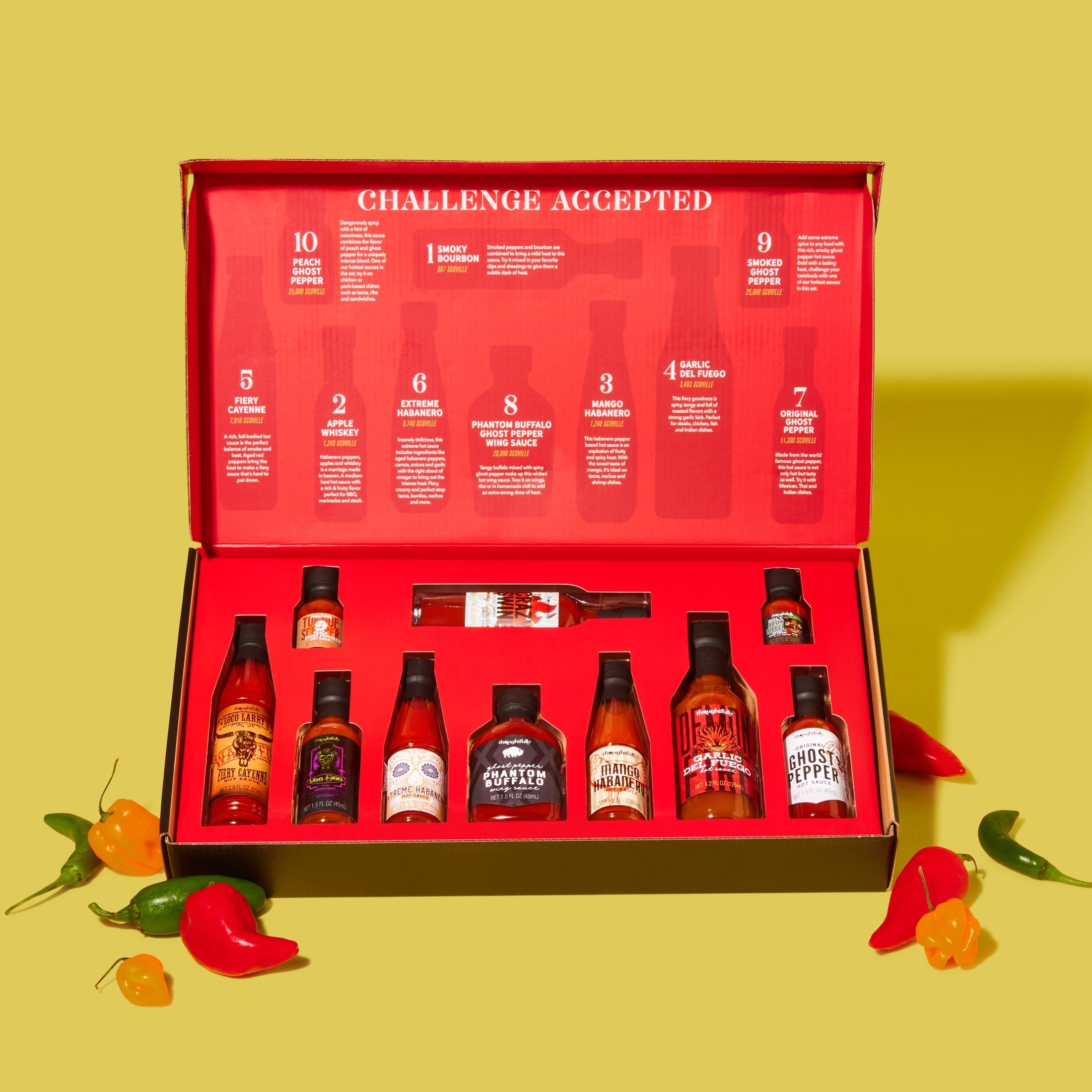 Hot Sauce Challenge Gift Set Of 10 Thoughtfully Hot Sauce Challenge Gift Set Of 10 Thoughtfully