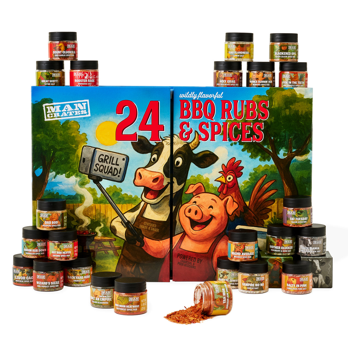 BBQ rubs and spices gift crate - Father's Day gift 2026 - $39.99