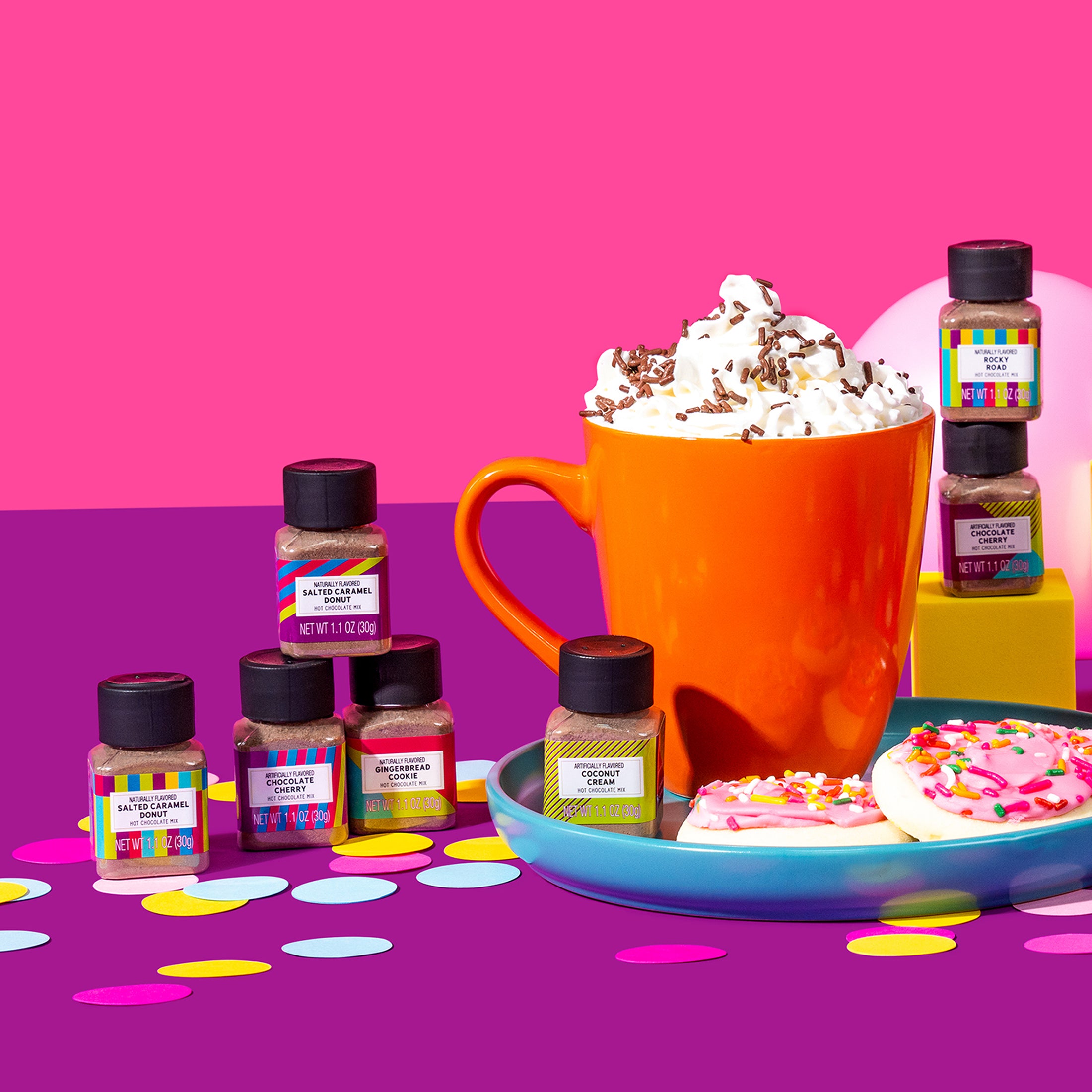 BomBombs Hot Chocolate Mix Sampler Gift, Set of 16 – Thoughtfully